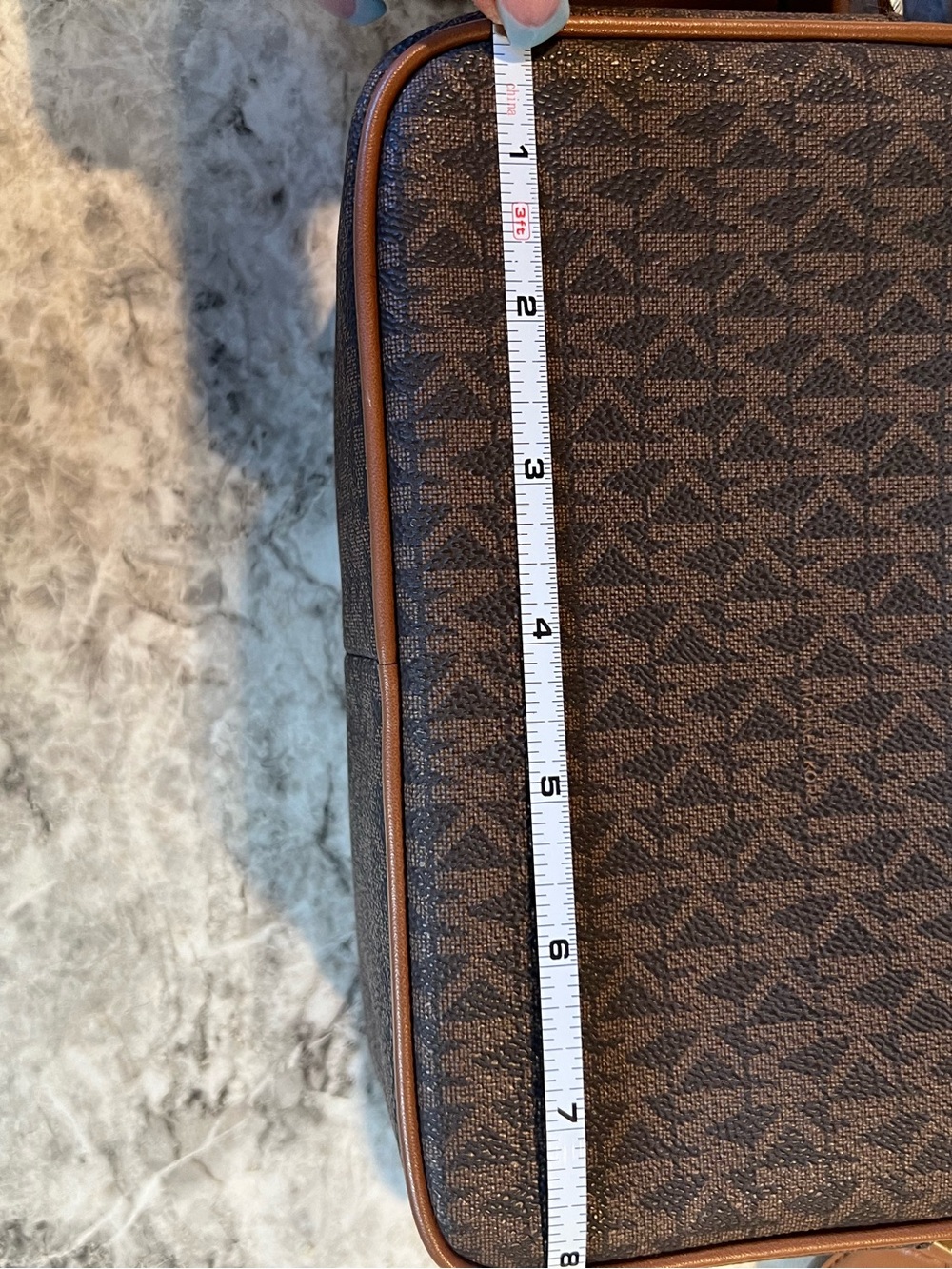 Michael Kors Brown Logo Belt Bag with Dual Front Pockets - Picture 3 of 7